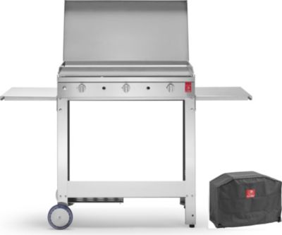Plancha gaz PLANET CHEF 80+ Chariot+ Couvercle + Housse