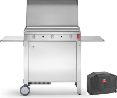 Plancha gaz PLANET CHEF 80+ Chariot+ Couvercle + Housse