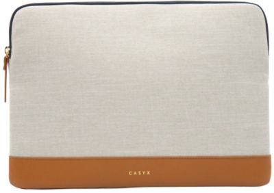 Housse CASYX Pour PC ou Macbook 15'' Gris/Beige