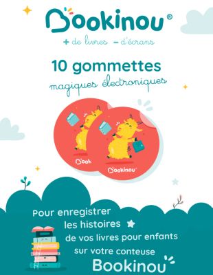 Jeu éducatif BOOKINOU Lot de 10 gommettes Bookinou
