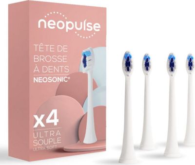 Brossette dentaire NEOPULSE NEOSONIC têtes de brosse X4 ultra souple