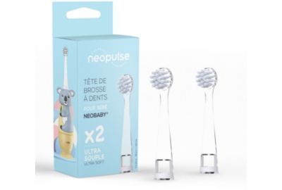 Brossette dentaire NEOPULSE x2 blanc NEOBABY