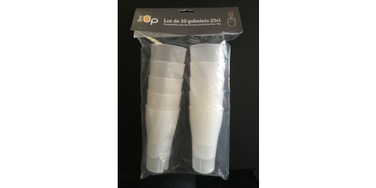 Capsule BEER UP Pack de 10 verres