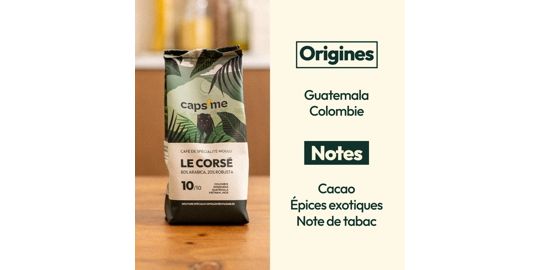 Café moulu CAPS ME de spécialité Le Corsé 200g