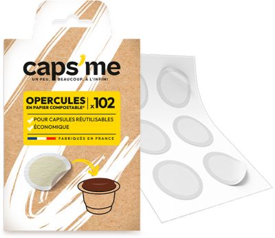 Capsule Réutilisable Caps Me 102 Opercules Compostables