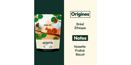 Café moulu CAPS ME aromatisé Noisette 200g