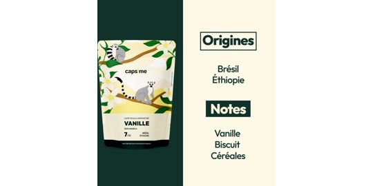 Café moulu CAPS ME aromatisé Vanille 200g