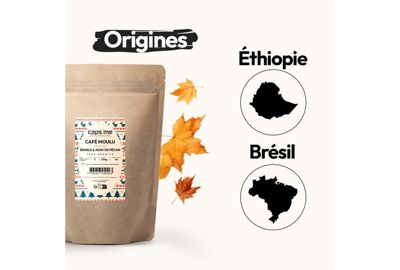 Café moulu CAPS ME NOEL Arabica erable et noix de pécan