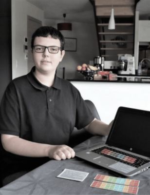 Autocollants Clavier R2DTOOLDYS Pour Dyslexiques - Compatible Windows - Neuf