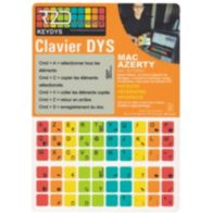 Sticker clavier R2DTOOLDYS Dyslexique Mac