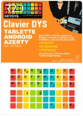 Sticker clavier R2DTOOLDYS Dyslexique Android