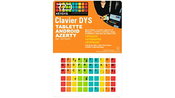 Sticker clavier R2DTOOLDYS Dyslexique Android