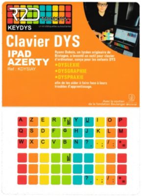 Sticker clavier R2DTOOLDYS Dyslexique iPad