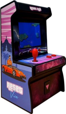 Console rétro SHOP-STORY Mini Borne Arcade Reset Club - 200 Jeux