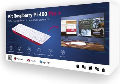 Kit évolutif RASPBERRY PI Kit Raspberry Pi 400 Pro+ 64GB