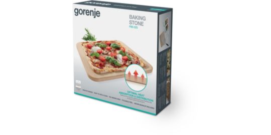 Pierre à pizza GORENJE PBS02S Pierre, pelle et livre recettes