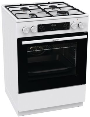 Cuisinière à gaz - 5 feux vifs sur four électrique à chaleur pulsée