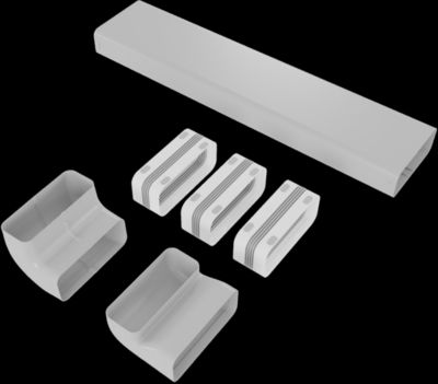 Kit cheminée évacuation HISENSE de recyclage plinthe HIH HD4006