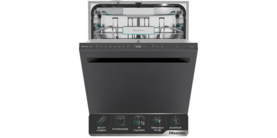 Lave vaisselle encastrable HISENSE HBU5A6360BXD