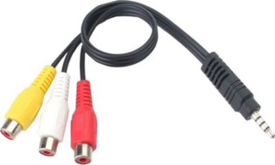 Câble alimentation HOBBYTECH Adaptateur jack mâle 3,5m vers 3 RCA