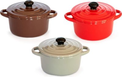 Mini cocotte HOBBYTECH Lot de 3 Minis cocottes Multicolore