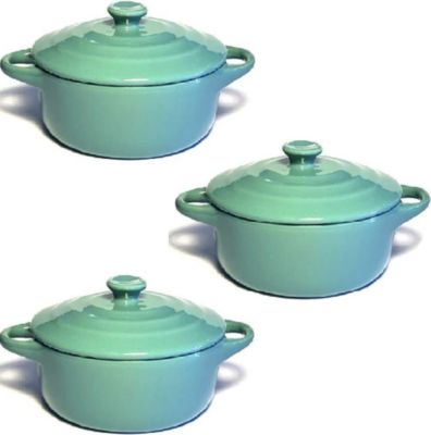 Mini cocotte HOBBYTECH Lot de 3 Minis cocottes Bleu