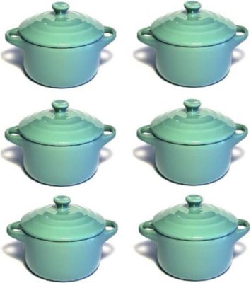 Mini cocotte HOBBYTECH Lot de 6 Minis cocottes Bleu