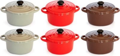 Mini cocotte HOBBYTECH Lot de 6 Minis cocottes Multicolore