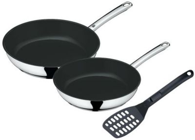 Batterie de cuisine WMF 2 Poeles Devil + spatule