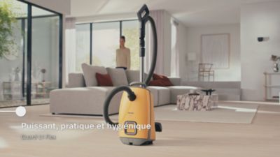 Voir la vidéo pour Aspirateur avec sac MIELE Guard L1 Flex Jaune