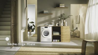 Voir la vidéo pour Sèche linge pompe à chaleur MIELE TSC 643 WP
