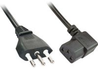 Câble alimentation LINDY Câble électrique secteur IEC coudé