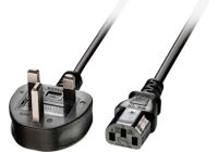 Câble alimentation LINDY Câble électrique secteur IEC  UK 2m
