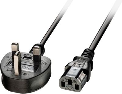 Câble alimentation LINDY Câble électrique secteur IEC - UK 5m