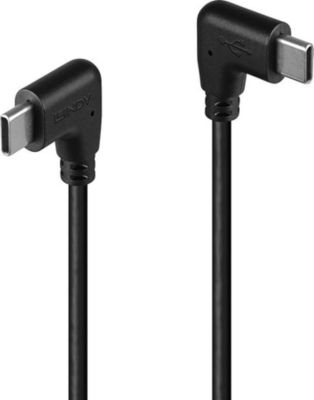 Câble USB LINDY Câble USB C coudé USB C coudé - 1m