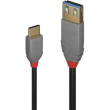 Câble USB LINDY Câble USB 3.1 type C vers Type A Anthra