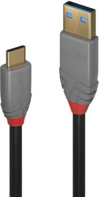Câble USB LINDY 3.1 type A vers USB type C 10Gbit/s