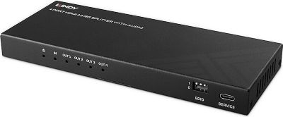 LINDY Splitter HDMI 2.1 8K 4 sorties + audio