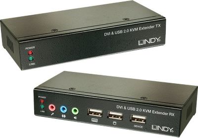 Extendeur LINDY Extendeur KVM DVID USB & Audio 50m