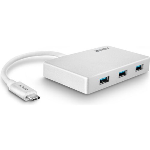 Hub LINDY USB 3.1 type C 3 ports Power Delivery