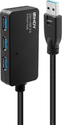 Rallonge USB LINDY active USB 3.0 Pro 4 ports