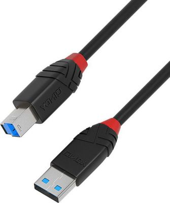 Câble USB LINDY 3.0 imprimante actif  slim