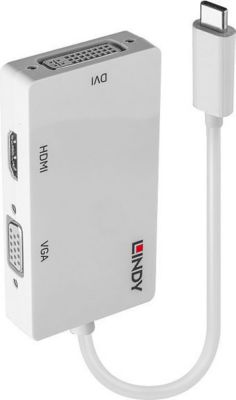 LINDY Convertisseur USB C vers Triple Display