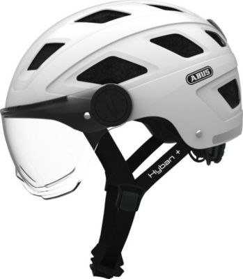 Casque WEGOBOARD Casque ABUS Hyban + Blanc avec LED Arriè