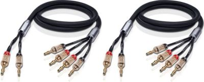 Câble enceinte OEHLBACH XXL Fusion Four Bananes (2 x 2 m)