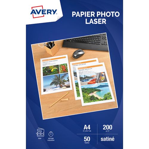 Pap photo avery brillant 230g 13x18 paq de 35 f  INAPA - Papiers,  emballages et communication grand format