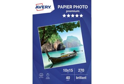 Papier photo AVERY 40 Photos brillantes 10x15 270g