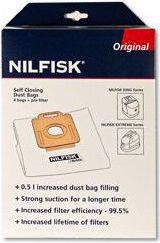 Sac aspirateur NILFISK 4 sacs polyestyrène + 1 filtre eau