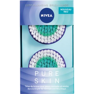 Brossette de rechange NIVEA Pure Skin Kit Nettoyage intense X2