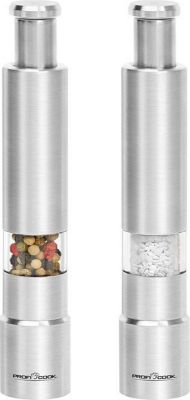 Moulin à poivre ou sel PROFICOOK Moulins à épices acier inoxydable Profic